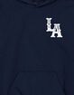LOS ANGELES Baseball Distressed Unisex Kids Hoodie image number 3