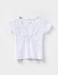BOZZOLO Womens Surplice Tee image number 1