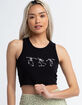FULL TILT Skeleton Womens Crop Tank Top  image number 3