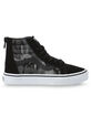 VANS Pattern Camo Sk8-Hi Zip Kids Shoes image number 2