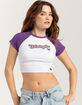 HYPE AND VICE University of Washington Homerun Womens Raglan Tee image number 1