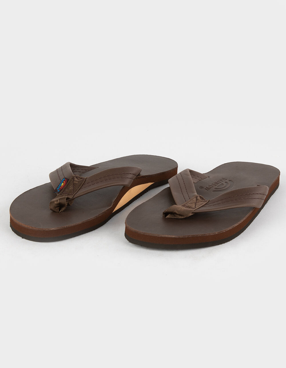 RAINBOW Premier Leather Mens Flip Flops - MOCHA | Tillys