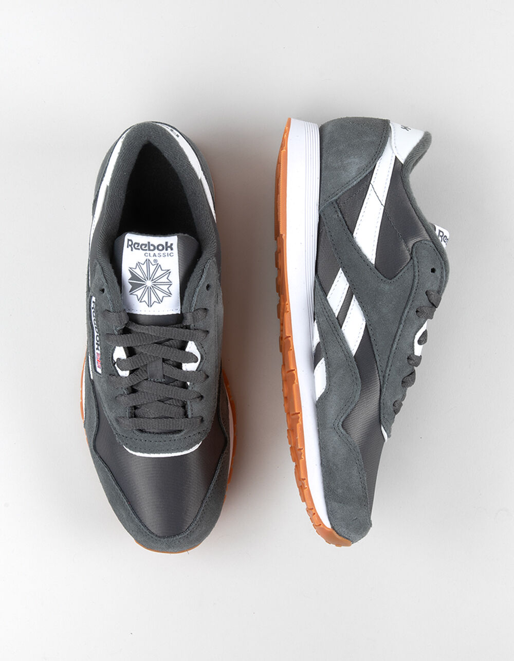 REEBOK Classic Nylon Mens Shoes - GRAY/WHITE | Tillys