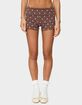 EDIKTED Chelsie Polka Dot Foldover Shorts image number 1