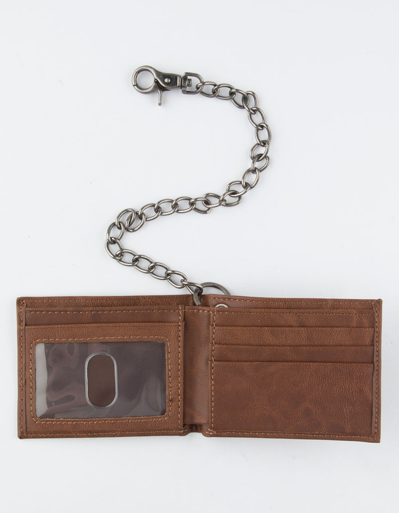 DICKIES Slimfold Tan Chain Wallet image number 2