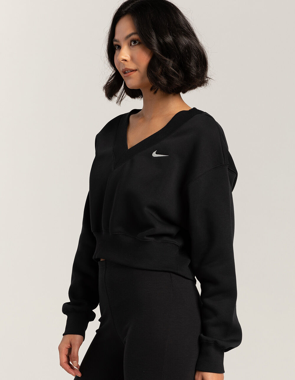 nike fleece crop
