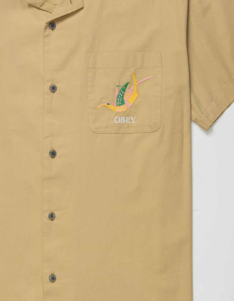 OBEY Beale Mens Button Up Shirt image number 1