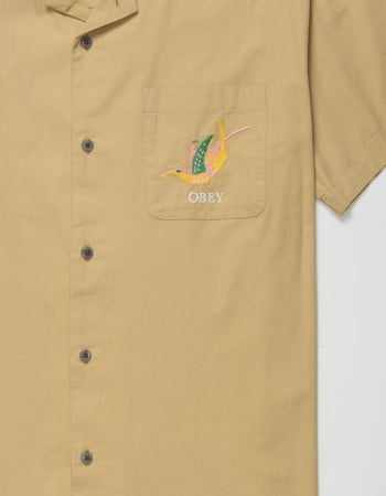 OBEY Beale Mens Button Up Shirt Alternative Image