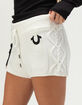 TRUE RELIGION Embroidered Sweater Womens Shorts image number 2