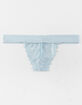 FULL TILT Don't Wanna Know Light Blue Lace Thong image number 1