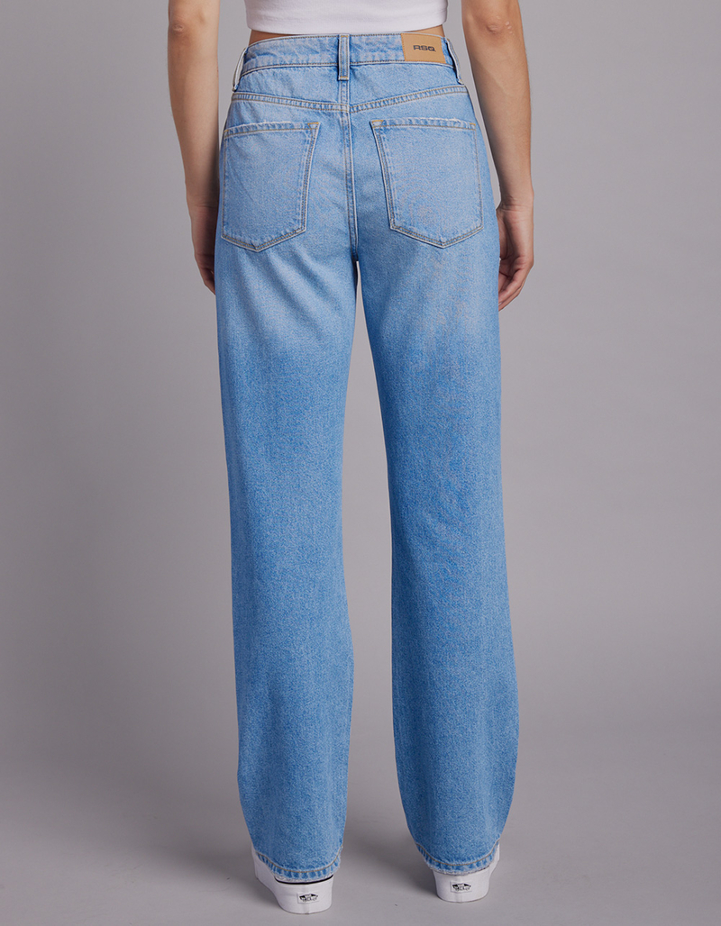 RSQ Womens High Rise Straight Leg Jeans image number 3