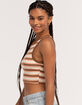 RSQ Stripe Womens Muscle Tank Top image number 2