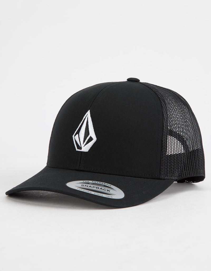 VOLCOM Full Stone Cheese Black Mens Trucker Hat image number 0