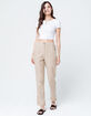 SKY AND SPARROW Linen Stripe Womens Pants image number 4