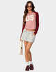EDIKTED 09 Raglan Long Sleeve Tee image number 2