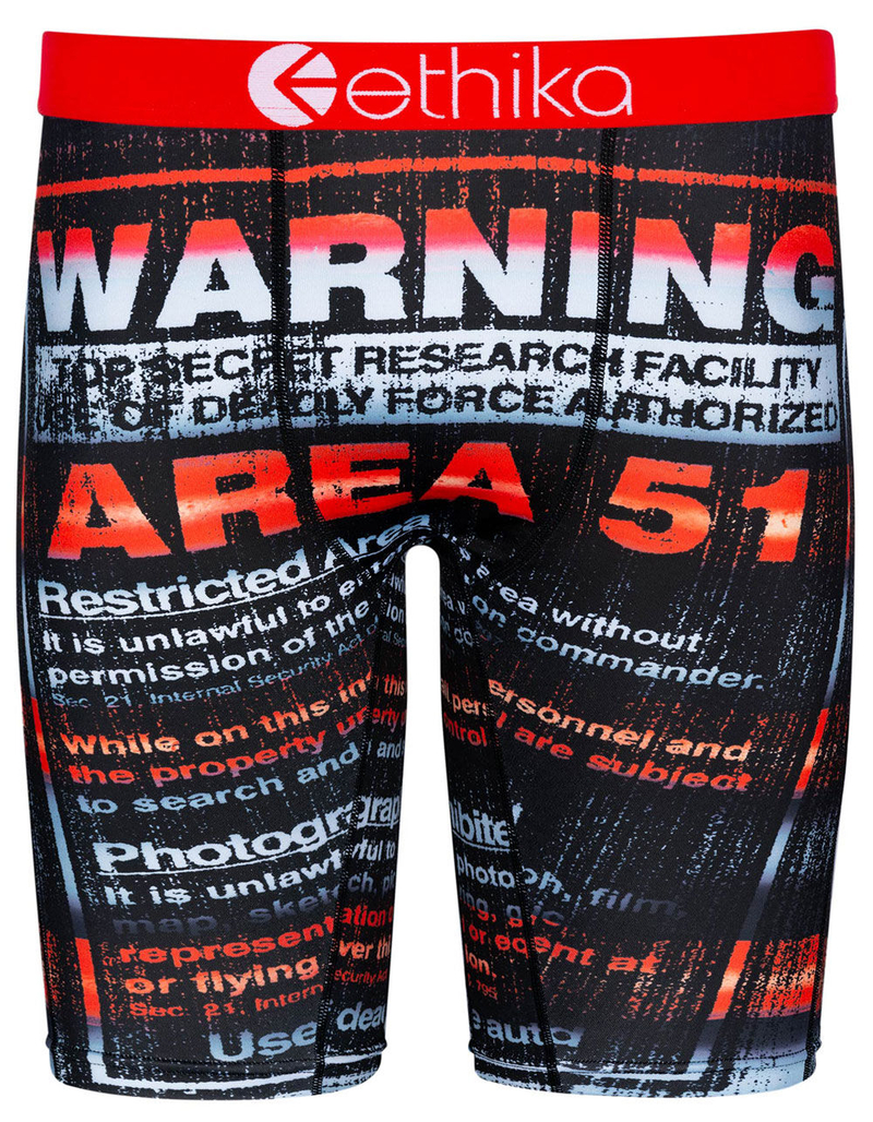 ETHIKA Warning 51 Mens Boxer Briefs image number 0