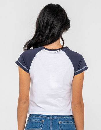 RUSTY Archived Womens Raglan Baby Tee Alternative Image