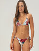FULL TILT Textured Reversible Triangle Bikini Top image number 11