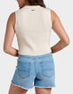QUIKSILVER Sandbar Sleeveless Lace Up Womens Sweater image number 3