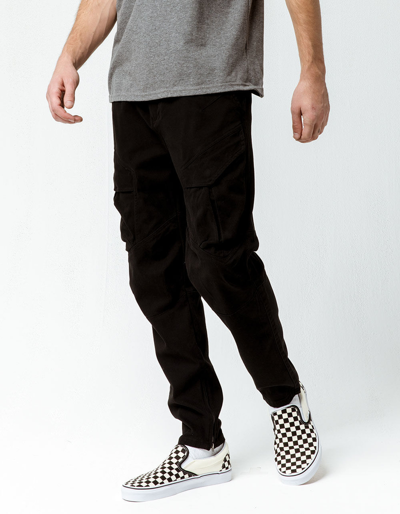 NITROUS BLACK Rooted Mens Cargo Jogger Pants image number 0
