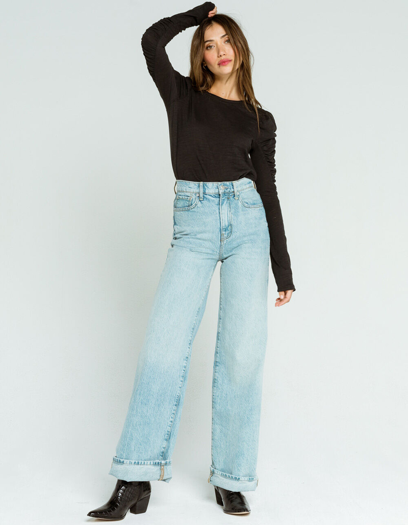 FREE PEOPLE Natasha Womens Black Tee image number 3