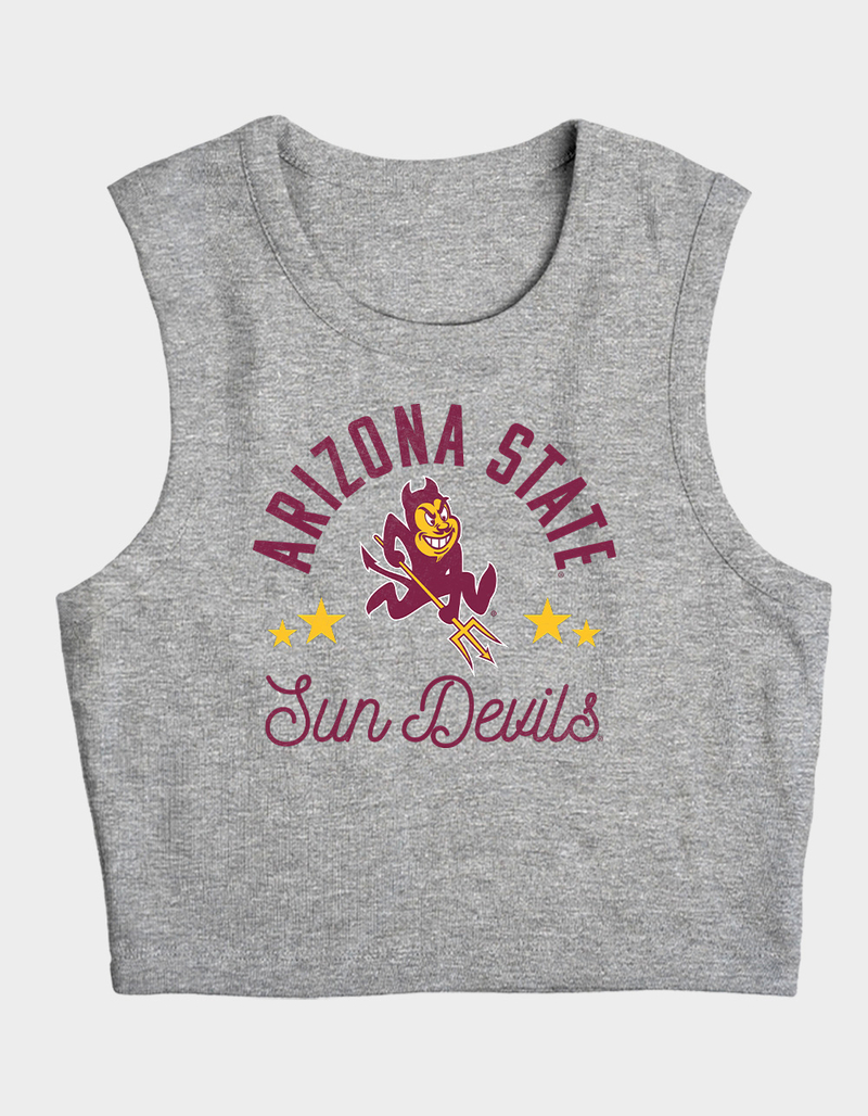 ARIZONA STATE UNIVERSITY Mascot Womens Cropped Tank Top image number 3