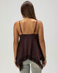 WEST OF MELROSE Womens Lace Trim Babydoll Top image number 4
