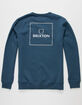 BRIXTON Alpha Mens Crew Sweatshirt image number 1