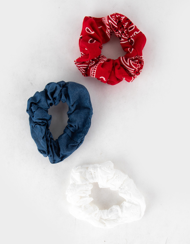 FULL TILT 3 Pack Assorted Twisters Scrunchies image number 2