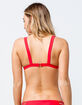 FULL TILT Trilet Red Bikini Top image number 2
