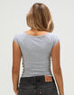 TILLYS Lace Trim Womens Tee image number 4