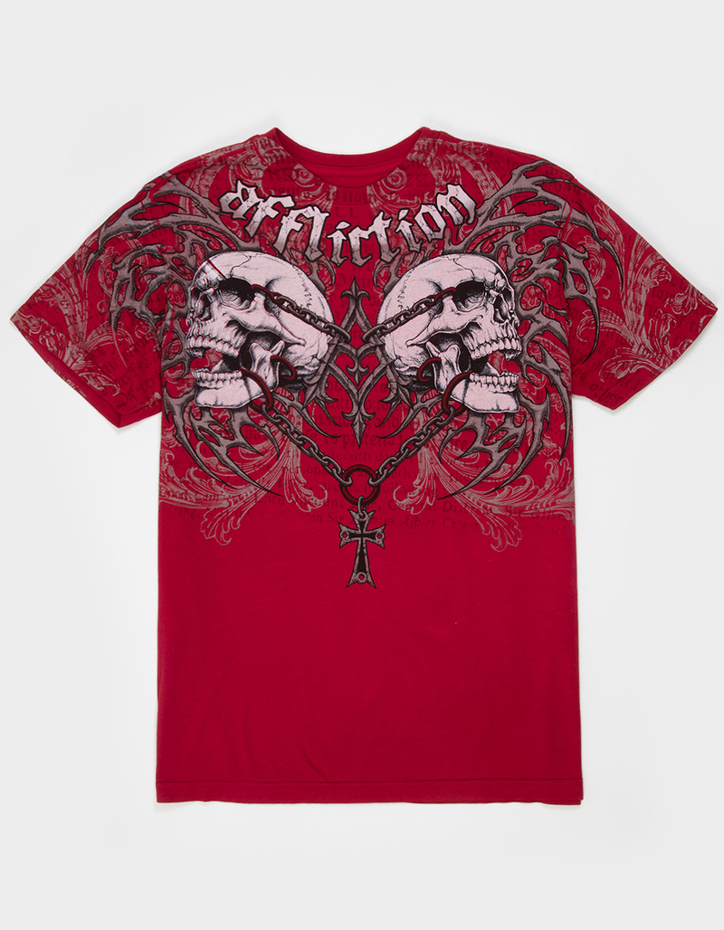 AFFLICTION Collapse Mens Tee - RED | Tillys