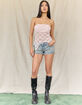 TRUE RELIGION Joey Womens Low Rise Frayed Denim Shorts image number 6
