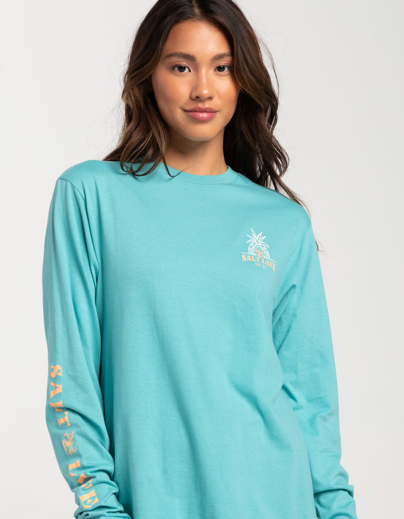 SALT LIFE Pineapple Retreat Womens Long Sleeve Tee image number 1
