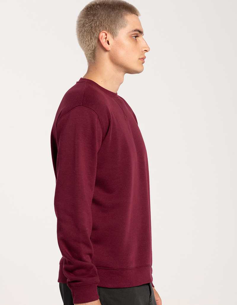 RSQ Mens Solid Crewneck Fleece Sweatshirt image number 2