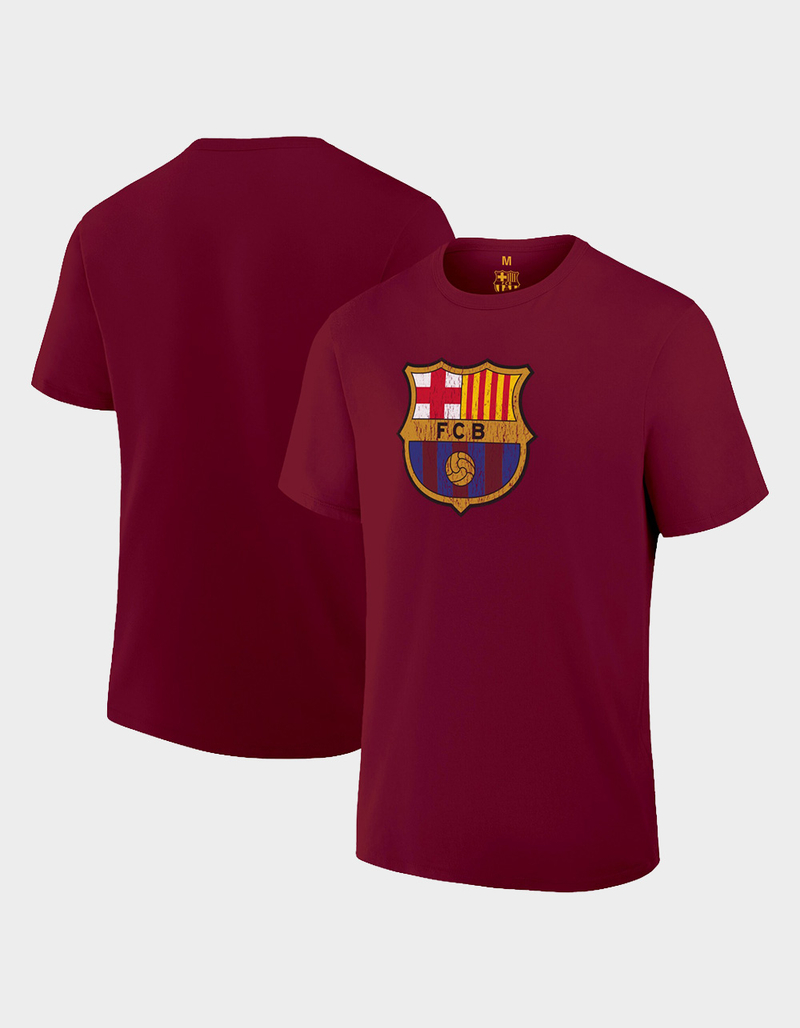FC BARCELONA Logo Distressed Mens Tee image number 2