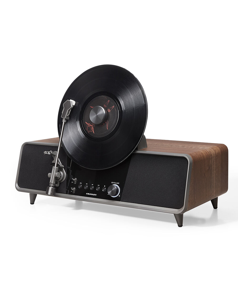 CROSLEY Beck Fully Automatic Vertical Record Player - BROWN - ONE