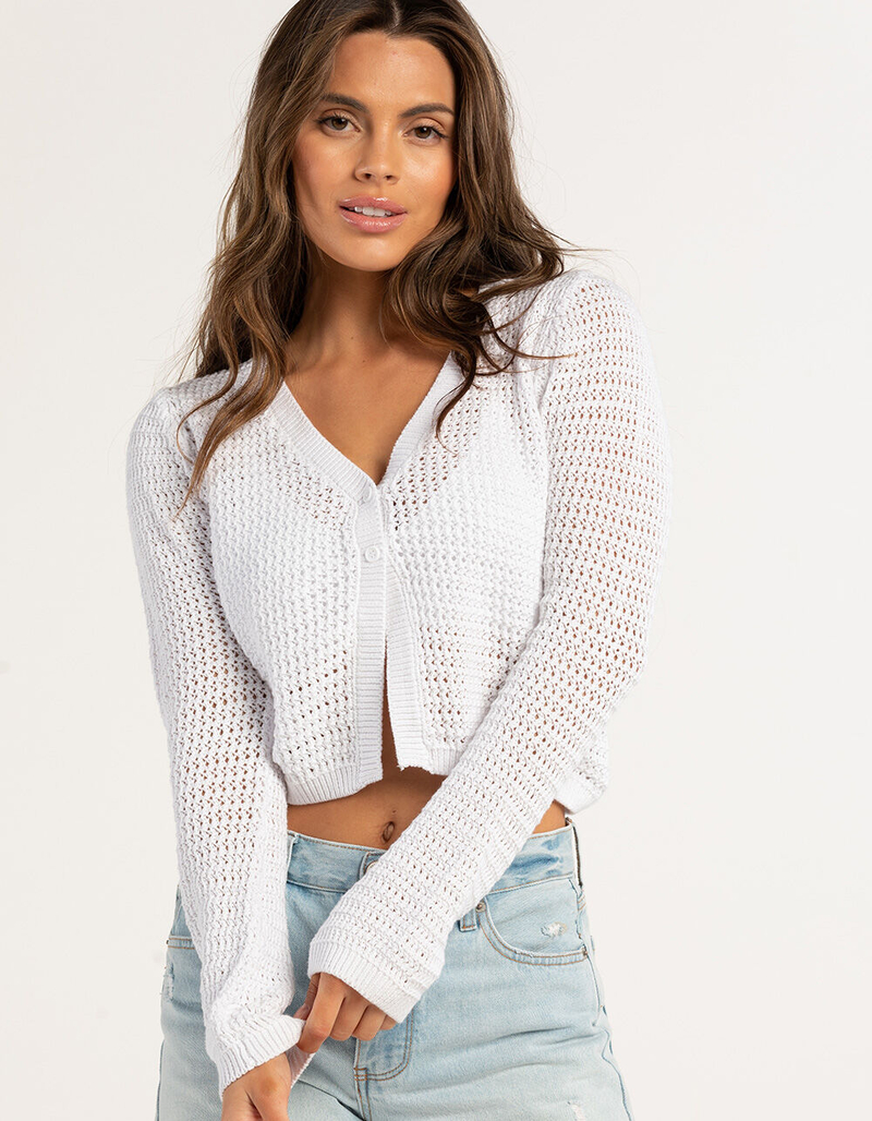 RSQ Womens Long Sleeve 2 Button Cardigan image number 3