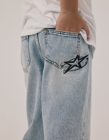 RSQ Boys Extra Baggy Embroidered Jeans Alternative Image
