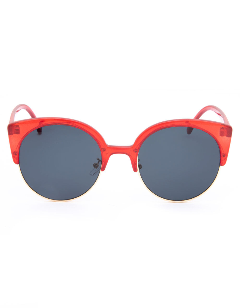 FULL TILT Karin Round Cat Eye Sunglasses image number 1