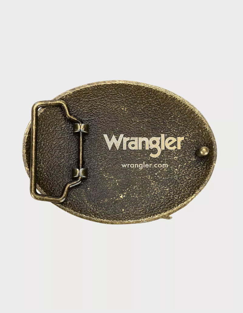 WRANGLER American Flag With Eagle Mens Belt Buckle image number 1