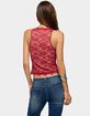 EDIKTED Frieda Keyhole Cutout Lace Top image number 3