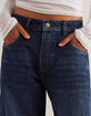 FREE PEOPLE Good Luck Womens Mid Rise Barrel Jeans image number 4