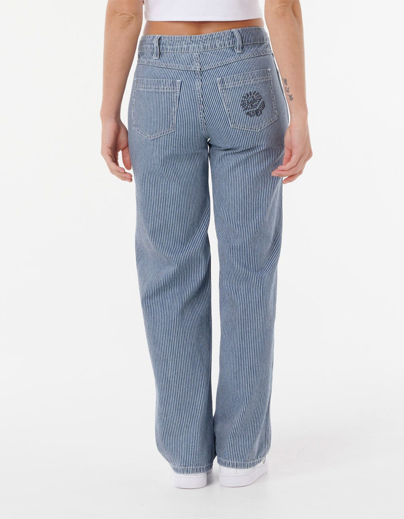 RIP CURL Aggie Womens Relaxed Pinstripe Jeans image number 3
