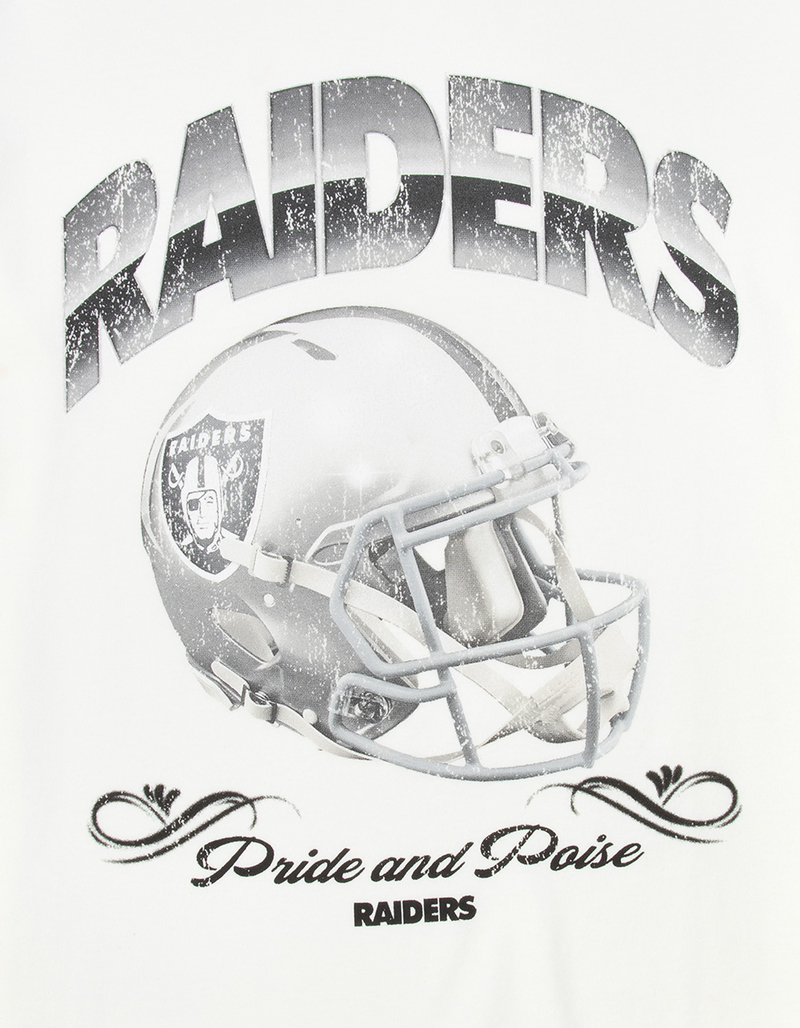 THE WILD COLLECTIVE Las Vegas Raiders Helmet Mens Boxy Tee image number 1
