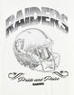 THE WILD COLLECTIVE Las Vegas Raiders Helmet Mens Boxy Tee image number 2