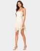 EDIKTED Sandia Asymmetric Lace Mini Dress image number 2
