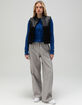 RSQ Womens Faux Leather Sherpa Vest image number 2