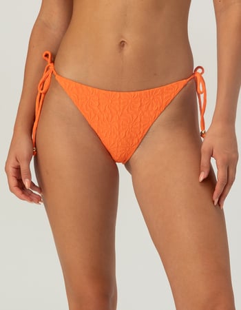 FULL TILT Botanic Trail Textured Tie Side Cheeky Bikini Bottoms Alternative Image