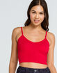 BOZZOLO V Neck Womens Dark Red Cami image number 1